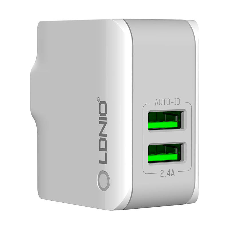 Wall charger LDNIO A2203 2USB + USB-C cable