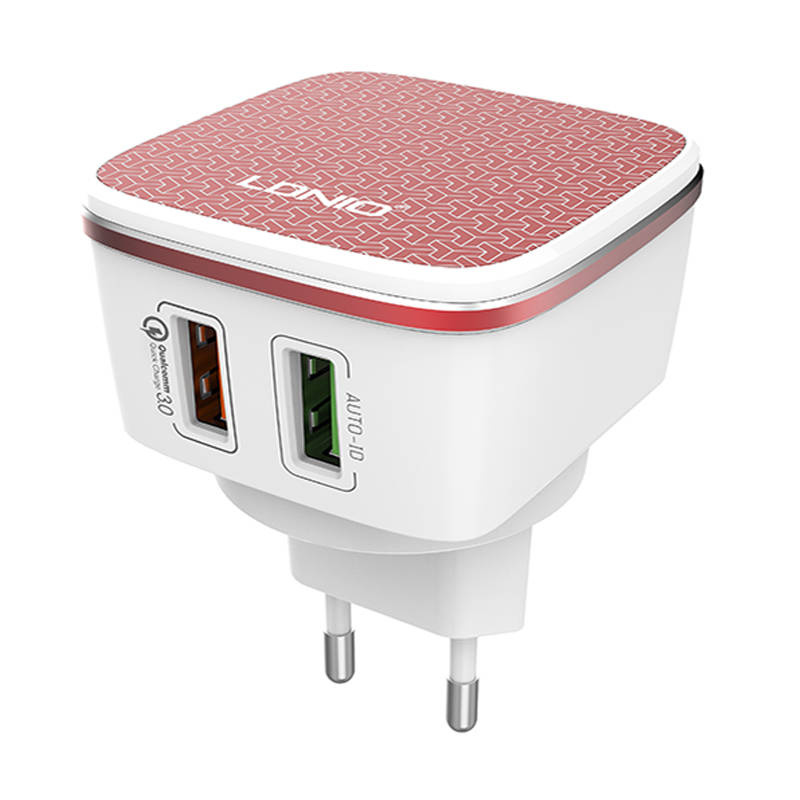 Wall charger  LDNIO A2405Q 2USB + USB-C cable
