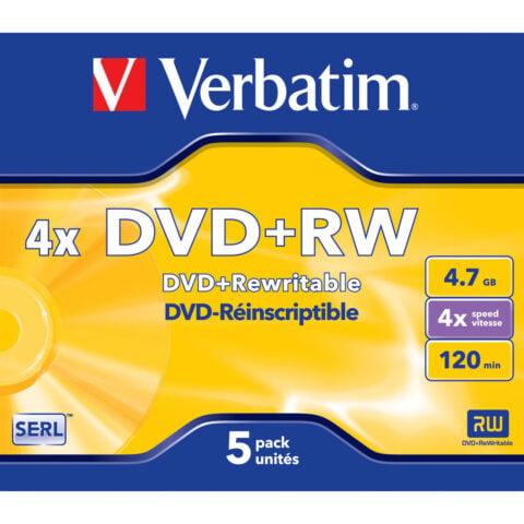DVD-RW Verbatim Matt Silver 5 Μονάδες 4x 4