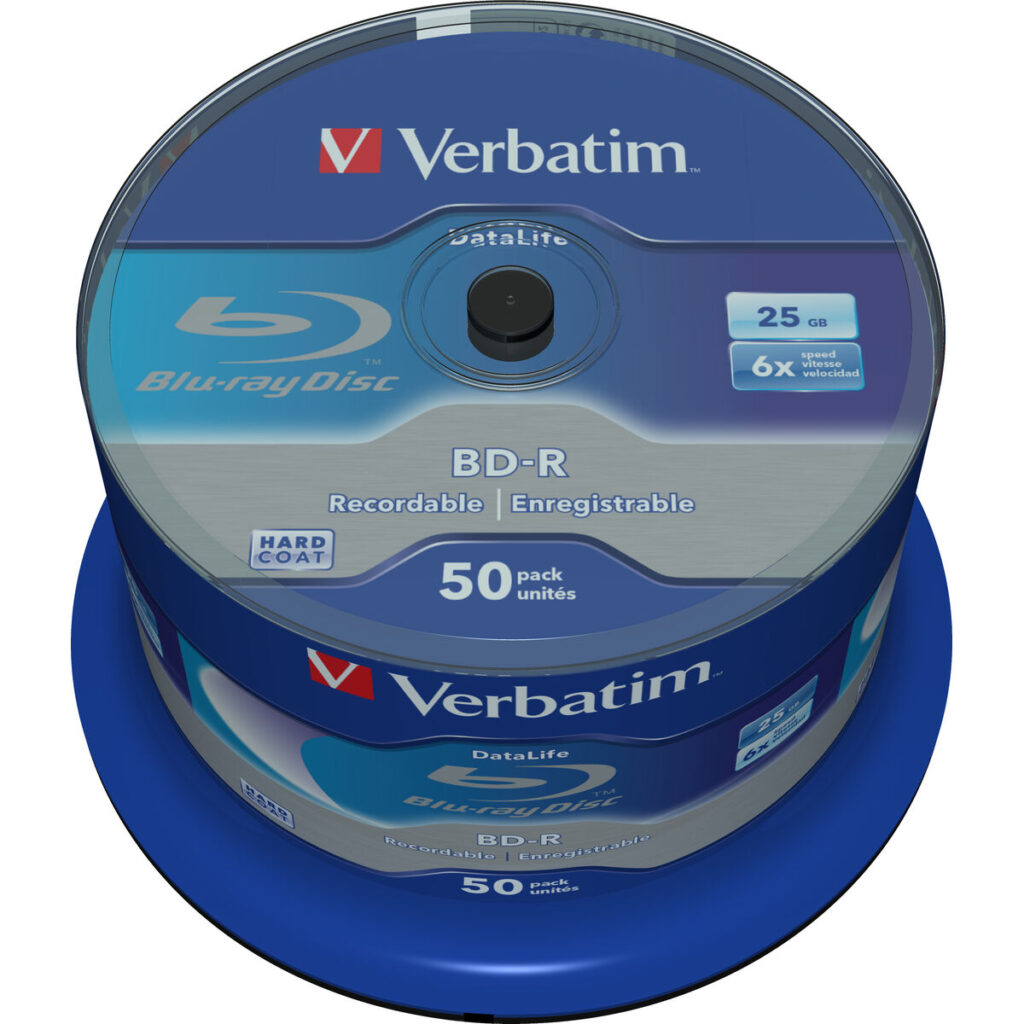 Blu-Ray BD-R Verbatim Datalife 50 Μονάδες 25 GB 6x