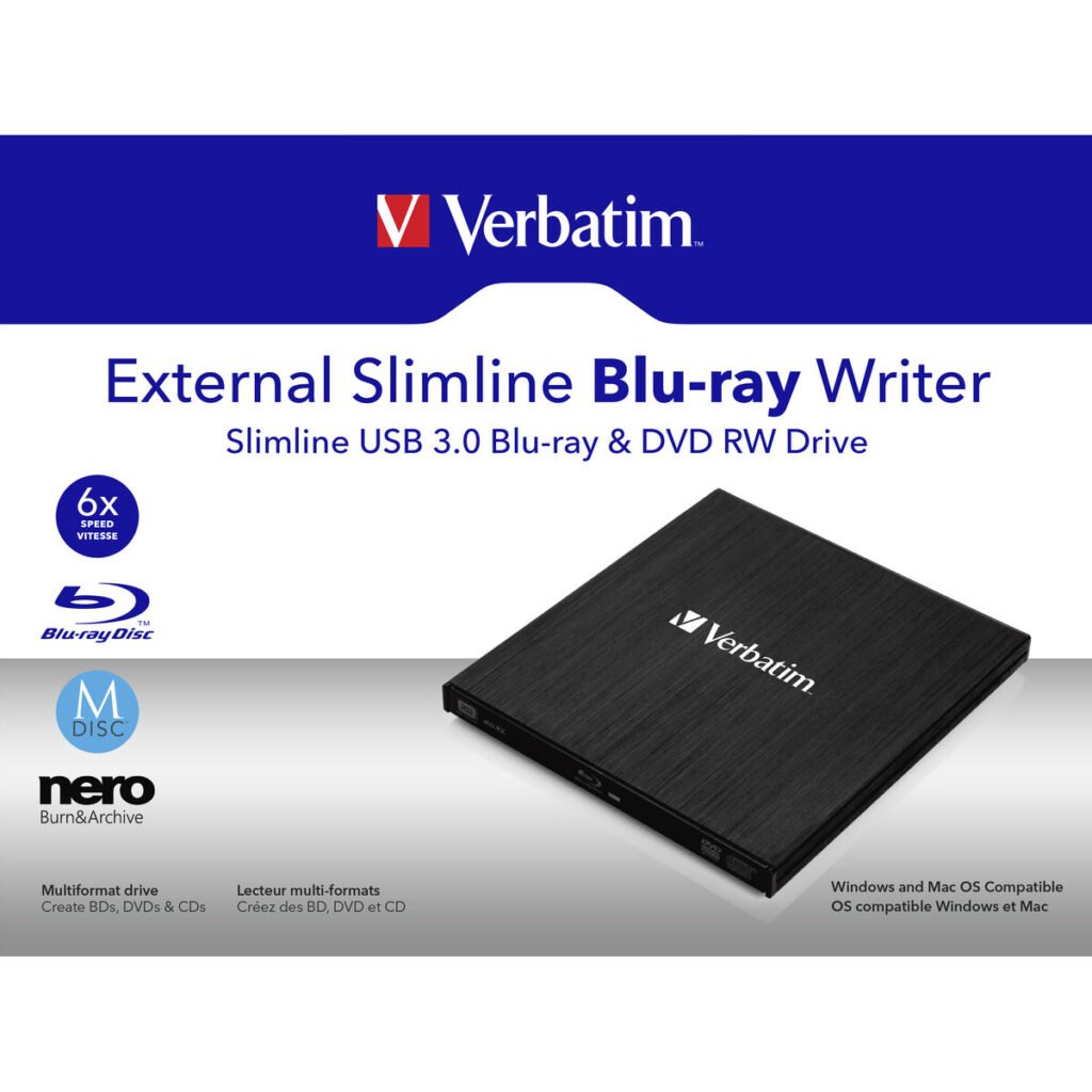 Εξωτερική Συσκευή Εγγραφής Verbatim External Slimline