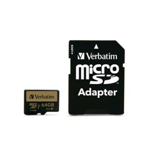 Κάρτα Μνήμης Micro SD με Αντάπτορα Verbatim Pro+ 64 GB