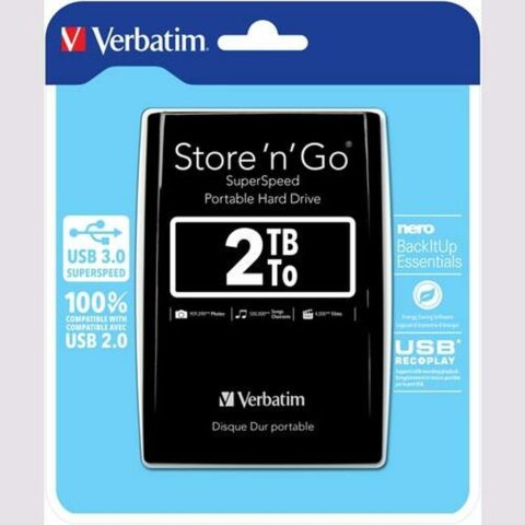 Εξωτερικός Σκληρός Δίσκος Verbatim STORE 'N' GO 2 TB SSD