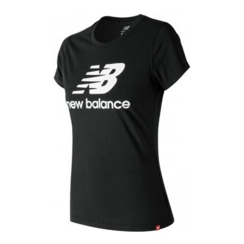 Γυναικεία Μπλούζα με Κοντό Μανίκι New Balance Essentials  Μαύρο