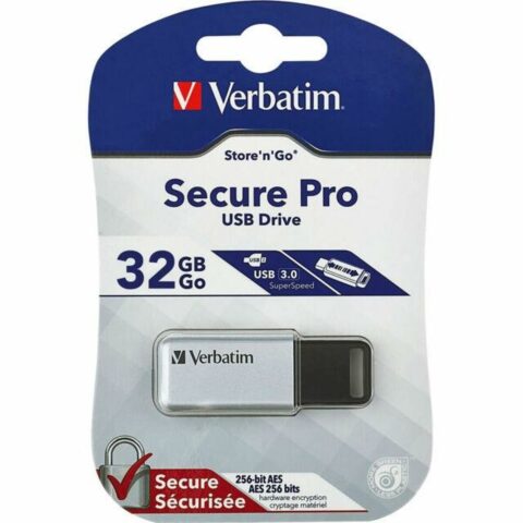 Στικάκι USB Verbatim Secure Pro Ασημί