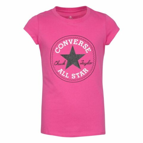 Παιδικό Μπλούζα με Κοντό Μανίκι Converse Timeless  Ροζ