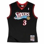 Μπλουζάκι μπάσκετ Mitchell & Ness Sixers Philadelphia 76ers Allen Iverson Μαύρο