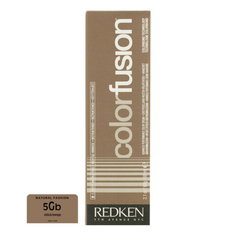 Μόνιμος Χρωματισμός σε Κρέμα Redken Color Fusion Nº 5 Gold/Beige (60 ml)