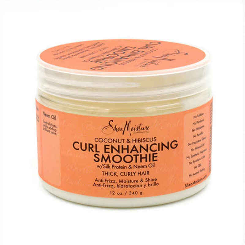 Κρέμα για Χτενίσματα Shea Moisture Coconut & Hibiscus Curl Smoothie Σγουρά Mαλλιά (340 g)