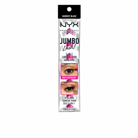Εφαρμογή για Ψεύτικες Βλεφαρίδες NYX Jumbo black Eyeliner 2 σε 1 (8 g)