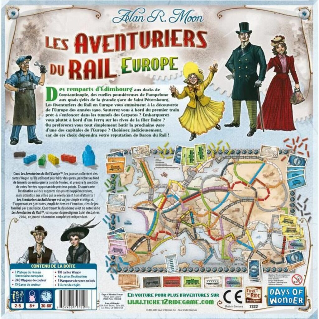 Επιτραπέζιο Παιχνίδι Asmodee The Adventurers of Rail Europe (FR)