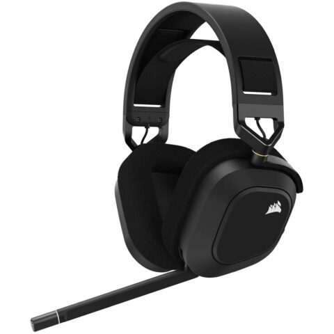 Bluetooth Ακουστικά με Μικρόφωνο Corsair HS80 RGB Μαύρο Πολύχρωμο