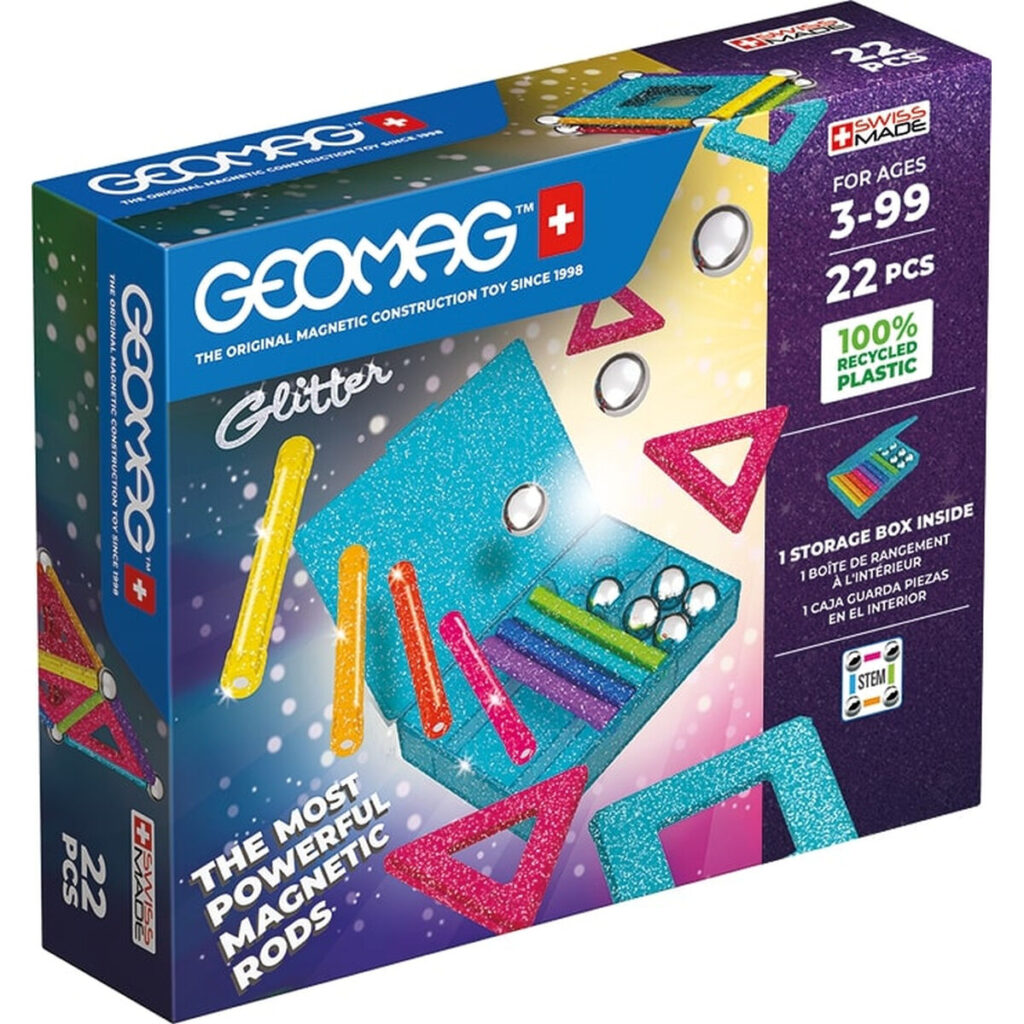 Playset Geomag Glitter (22 Τεμάχια)