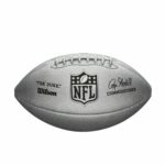 Μπάλα Αμερικανικού Ποδοσφαίρου Wilson DUKE METALLIC Γκρι Ένα μέγεθος