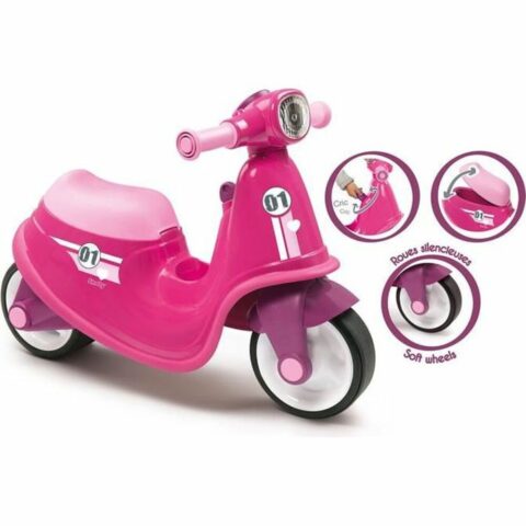 Παιδικό ποδήλατο Smoby Pink Kids Scooter Μοτοσικλέτα Χωρίς πετάλια