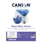 Σημειωματάριο Σχεδίου Canson Mixed Media Essentia Λευκό Λευκό Φυσικό A4 30 Φύλλα (5 Μονάδες)