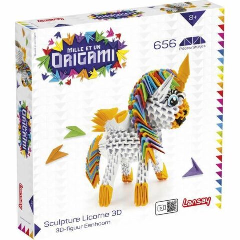 Χειροτεχνικό Παιχνίδι με Χαρτί Lansay Unicorn 3D