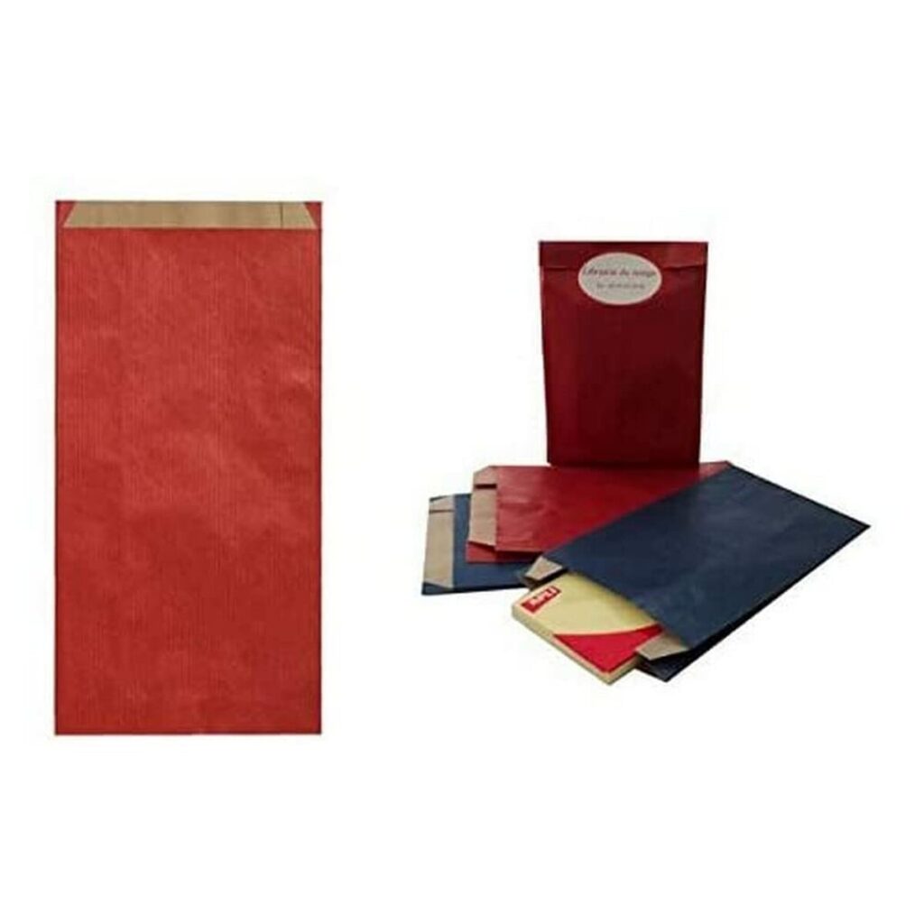 Φάκελοι Apli Κόκκινο Χαρτόνι χαρτί kraft 250 Τεμάχια 11 x 21 x 5 cm