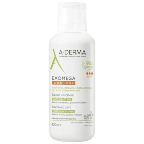 Χαλαρωτικό Γαλάκτωμα Σώματος A-Derma Exomega Control Βάλσαμο 400 ml