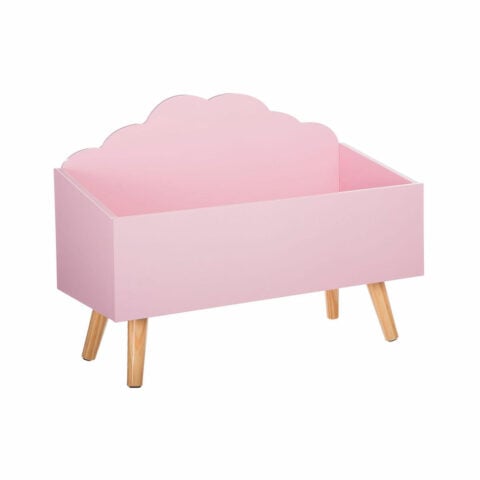 Μπαούλα 5five Σύννεφα Παιδικά Ροζ Ξύλο MDF (58 x 28 x 45