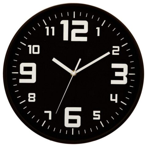 Ρολόι Τοίχου 5five Μαύρο πολυπροπυλένιο (Ø 30 cm)