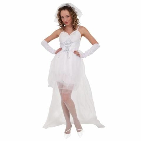 Αποκριάτικη Στολή για Ενήλικες Cesar Λευκό Γαμήλιο φόρεμα 42/44