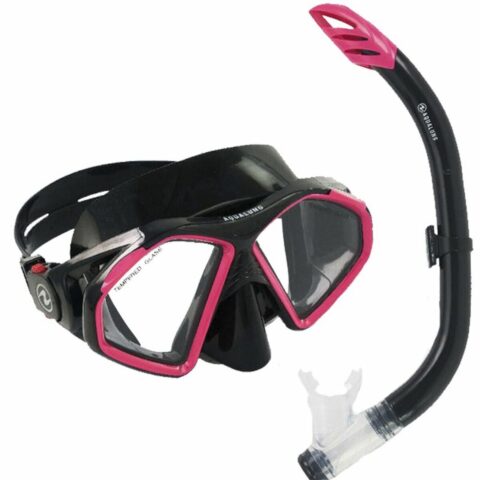 Γυαλιά Καταδύσεων με Σωλήνα Aqua Lung Sport Hawkeye Μαύρο Γκρι