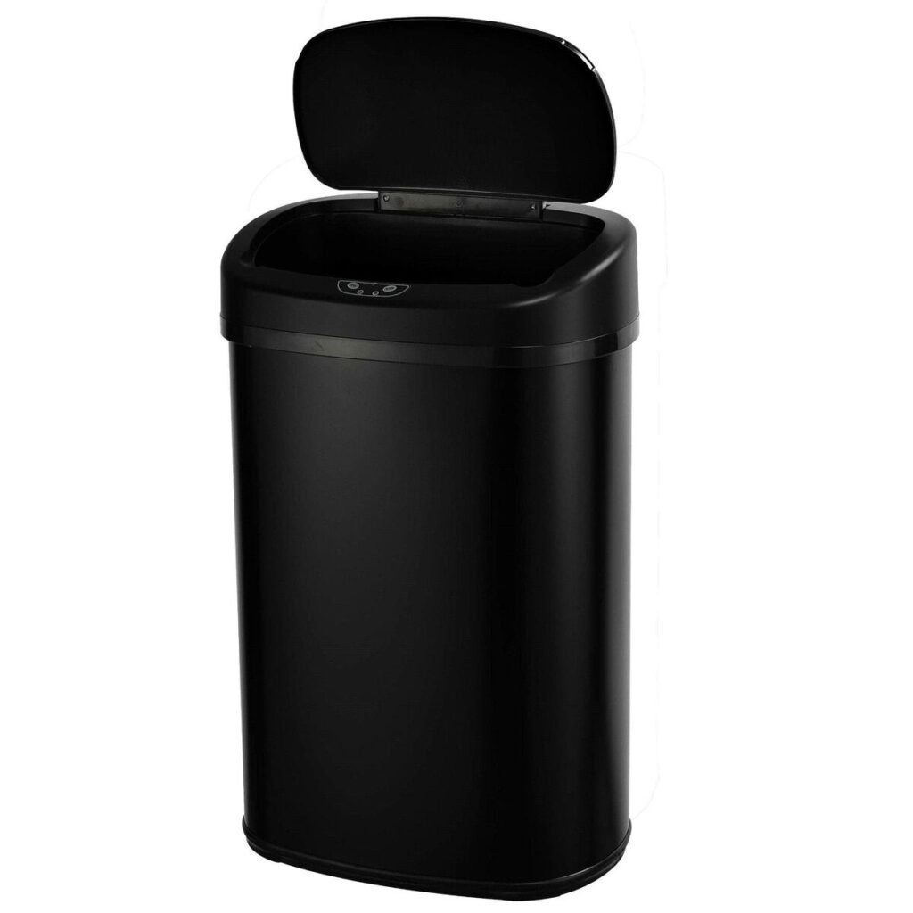 Σκουπίδια μπορεί να Kitchen Move Batimex Majestic Μαύρο Αυτόματο Ανοξείδωτο ατσάλι ABS 58 L