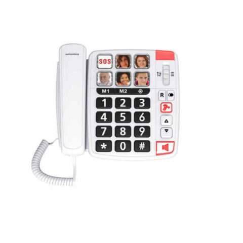 Σταθερό Τηλέφωνο για Ηλικιωμένους Swiss Voice Xtra 1110 Λευκό