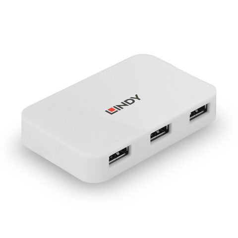 USB Hub LINDY 43143 Λευκό