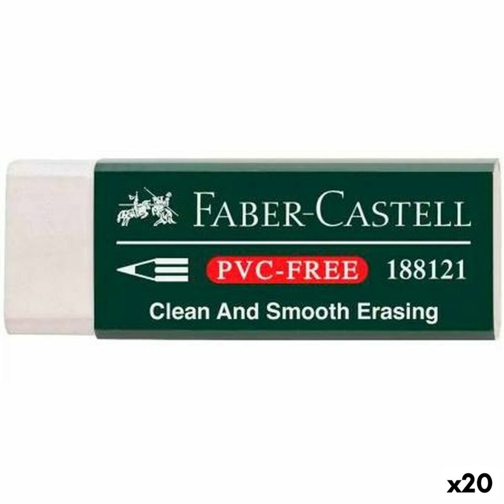 Γόμα Faber-Castell Λευκό (20 Μονάδες)