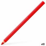 Χρωματιστά μολύβια Faber-Castell Κόκκινο (12 Μονάδες)
