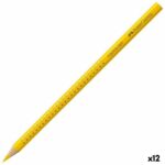 Χρωματιστά μολύβια Faber-Castell Colour Grip Κίτρινο (12 Μονάδες)