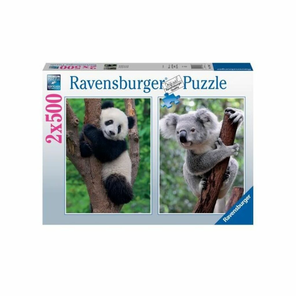 Παζλ Ravensburger Panda & Koala 2 x 500 Τεμάχια