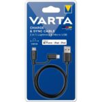 Καλώδιο USB σε Micro USB και Φωτισμός Varta 57943101401 1 m