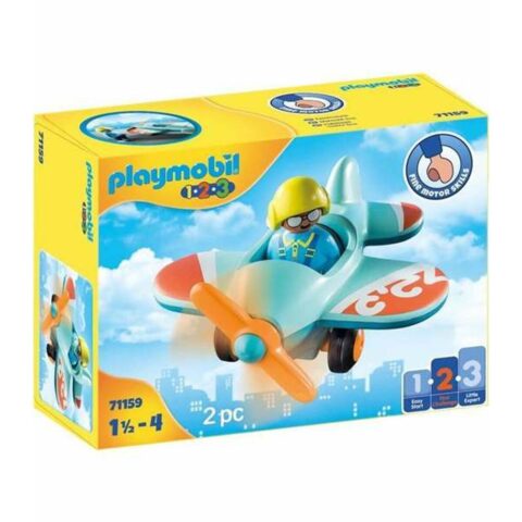 Playset Playmobil 1.2.3 Plane 71159 2 Τεμάχια