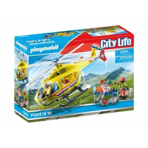 Playset Playmobil 71203 City Life Rescue Helicopter 48 Τεμάχια