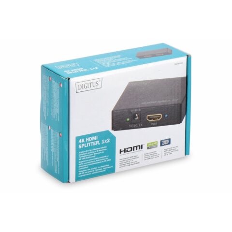 Διακόπτης HDMI Digitus DIGITUS Conmutador 4K HDMI 1x2 Μαύρο