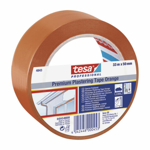 Μονωτική ταινία TESA Revoco Premium 4843 Πορτοκαλί Φυσικό καουτσούκ PVC (33 m x 50 mm)