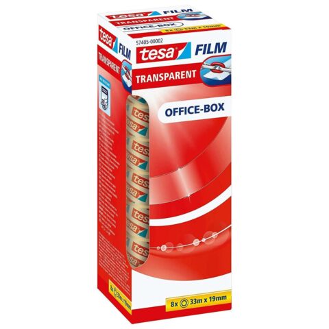 Κολλητική ταινία TESA Office-Box Διαφανές πολυπροπυλένιο Πλαστική ύλη 8 Τεμάχια 19 x 33 mm
