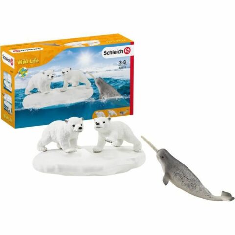 Σετ Άγρια Ζώα Schleich Polar Bear Slide + 3 Ετών