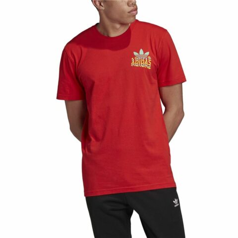 Ανδρική Μπλούζα με Κοντό Μανίκι Adidas Multifade  Κόκκινο