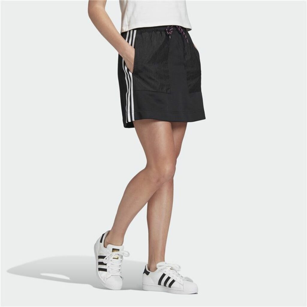 Φούστα Adidas Originals 3 stripes Μαύρο