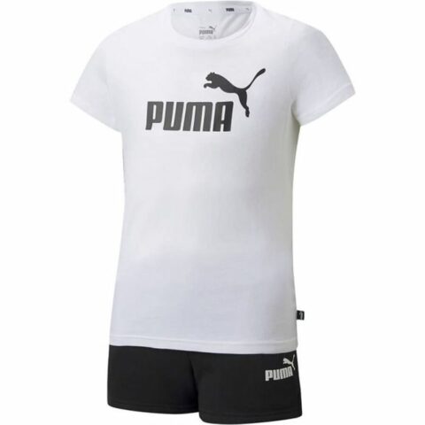 Αθλητικό Σετ για Παιδιά Puma Logo Tee Λευκό