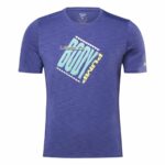 Kοντομάνικο Aθλητικό Mπλουζάκι Reebok Les Mills BodyPump Μπλε