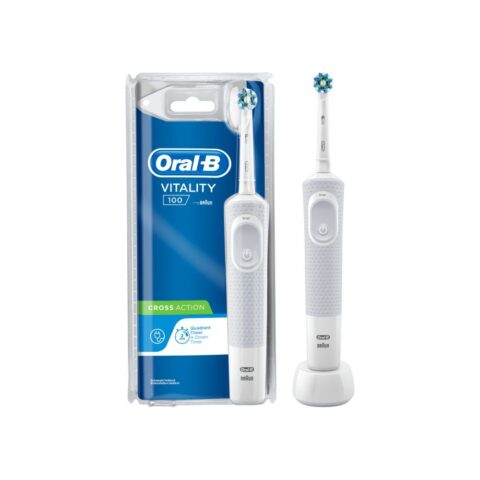 Ηλεκτρική οδοντόβουρτσα Oral-B Vitality D-100 Trizone Λευκό