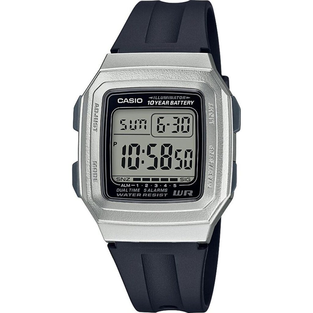 Ανδρικά Ρολόγια Casio F-201WAM-7AVEF Μαύρο Γκρι (Ø 38 mm)