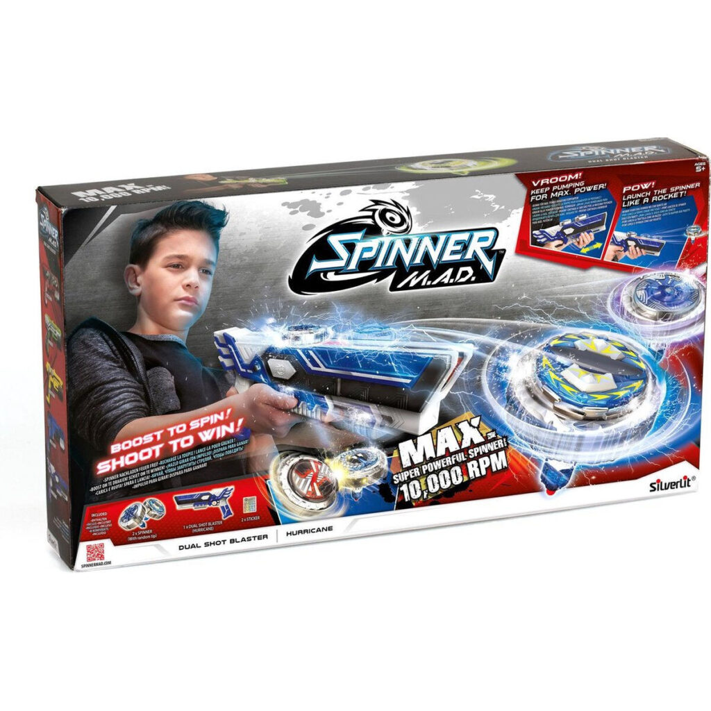 Περιστρεφόμενη Kορυφή Silverlit Spinner Mad Πιστόλι Εκτοξευτής