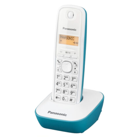Ασύρματο Τηλέφωνο Panasonic Corp. KX-TG1611SPC DECT Λευκό Τυρκουάζ Κεχριμπάρι