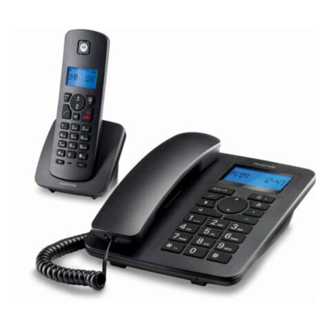 Σταθερό Τηλέφωνο Motorola C4201 Combo DECT (2 pcs) Μαύρο